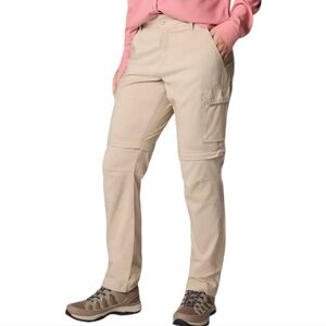 Columbia Women's Silver Ridge Utility Khaki Beige Convertible Pants Plus Size 18